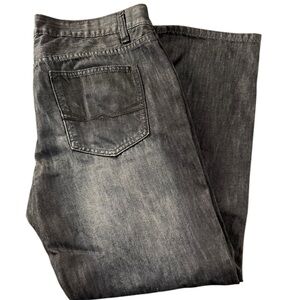 Alfani Mens Size 36x30 Black 100% Cotton Jeans Straight Leg.